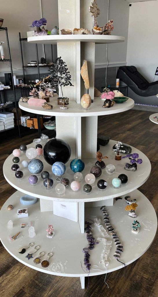 Stone spheres, chakra trees and stones in store in Durham nc
