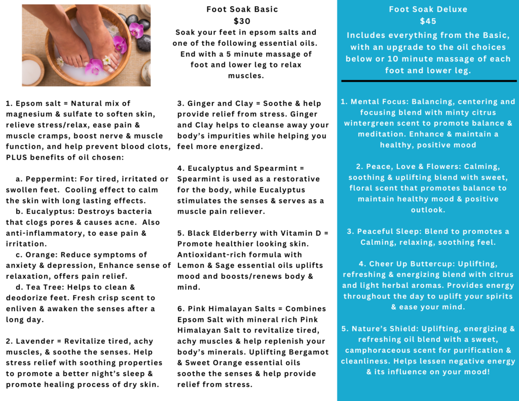 Foot Soaks | R3 Wellness - Rejuvenating Treatments in Durham NC