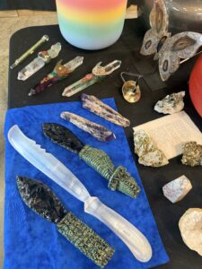 Crystal Energy Healing with wands, crystal sound bowl and more